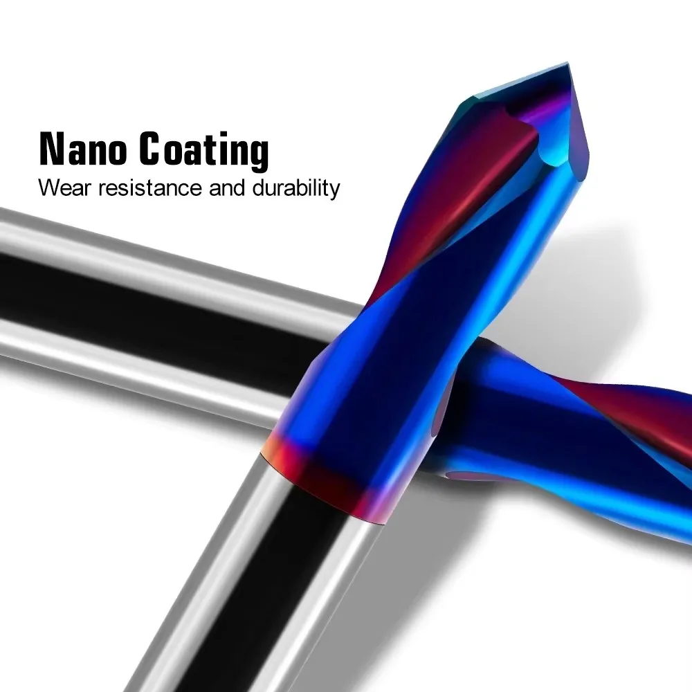 65° Tungsten Steel Spot Drill, Alloy End Mill, 90° Positioning Drill, Chamfer Tool, Center Drill, Extended Centering Drill