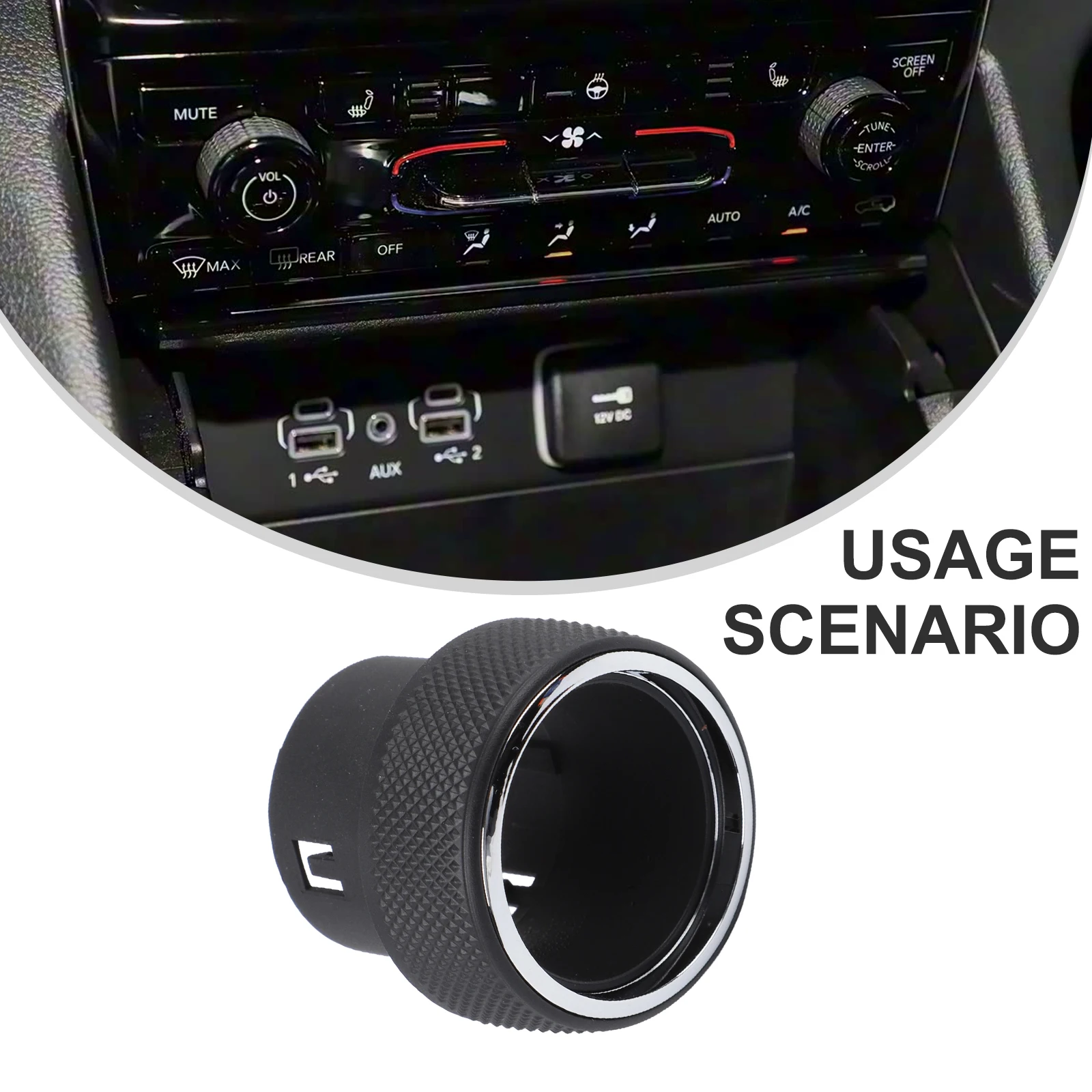

1 Pcs Car Replacement AC Control Knob Radio Button For Grand For Cherokee WK2 2014-2021 Automotive Accessories