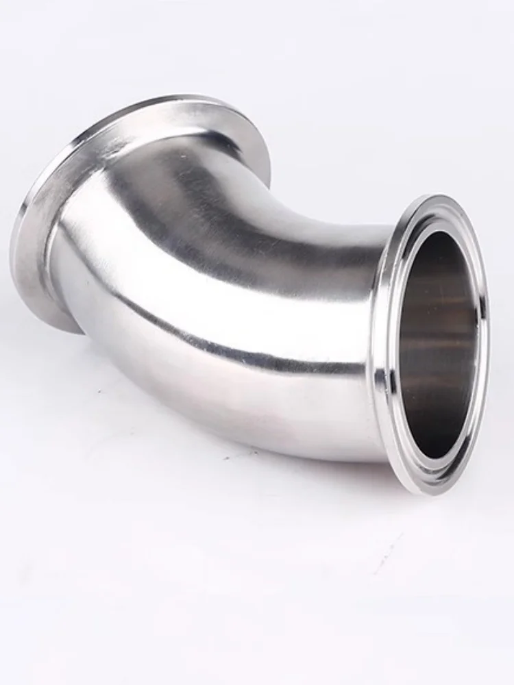 

4"(102mm)OD119mm, 45 degree Pipe Bend, Tri-clamp Connection Elbow Pipe Fitting,SS304