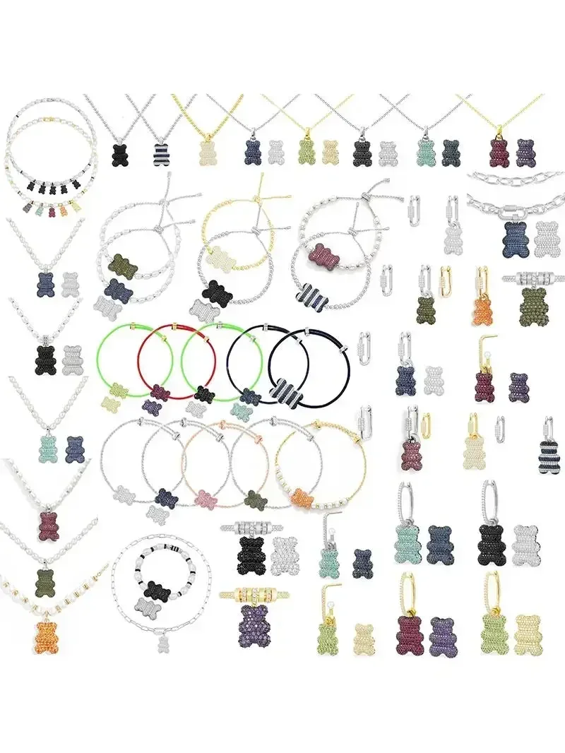 NONE LI KI – boucles d'oreilles en argent Sterling 925 de haute qualité, nouvelle série ours, bijoux exquis à la mode, cadeaux pour amis, 2023 3
