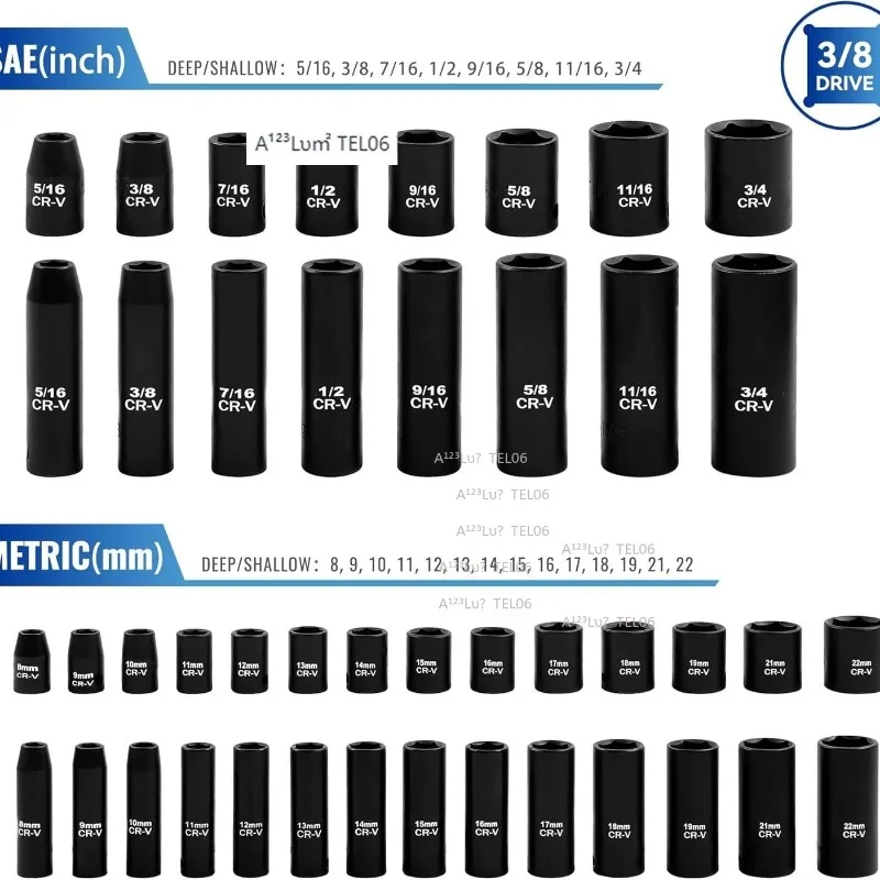 50pc Pneumatic Socket Wrench Set Quick Release Ratchet Auto Repair Tool Kit Multifunctional rvs vlaggenstok