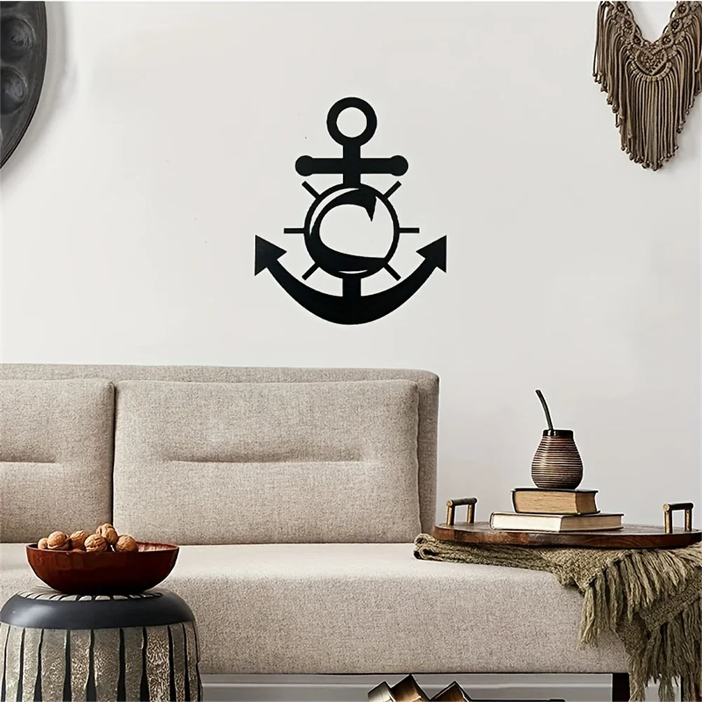 Custom Letter Anchor Metal Wall Art - Versatile, No-Power, Elegant Decor for Home & Gifts, Perfect Indoors & Out