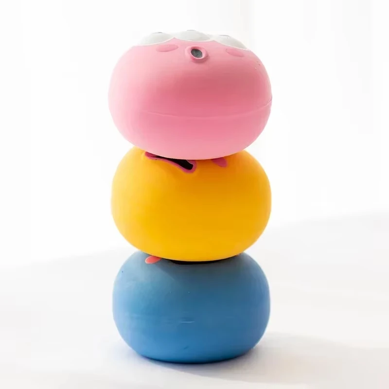 Molar Rubber Ball, Pet Bite-Resistant Sound Toy Ball, Teeth Cleaning Chew Toy, Pet Supplies