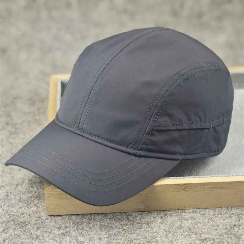 Unisex Small Size Solid Baseball Cap Closed Back Senior Casual Hat
