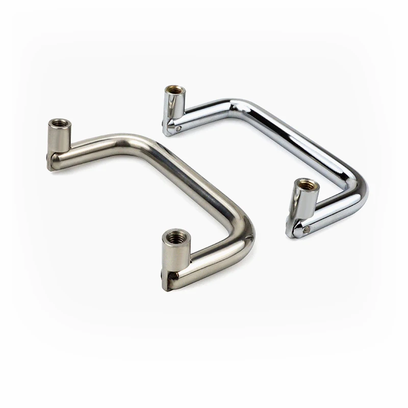 LS503 Metal Folding Equipment Industrial Handle 304 Stainless Steel Electric Cabinet Handle U-Box Cabinet Door Handle