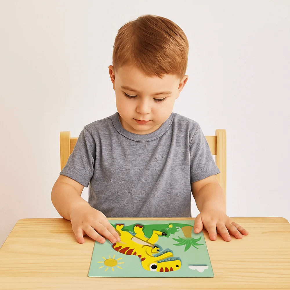 Cartoon EVA Foam Sticker 3D Reusable Montessori Educational Toys Funny Parent-Child Interaction Toys Children Education