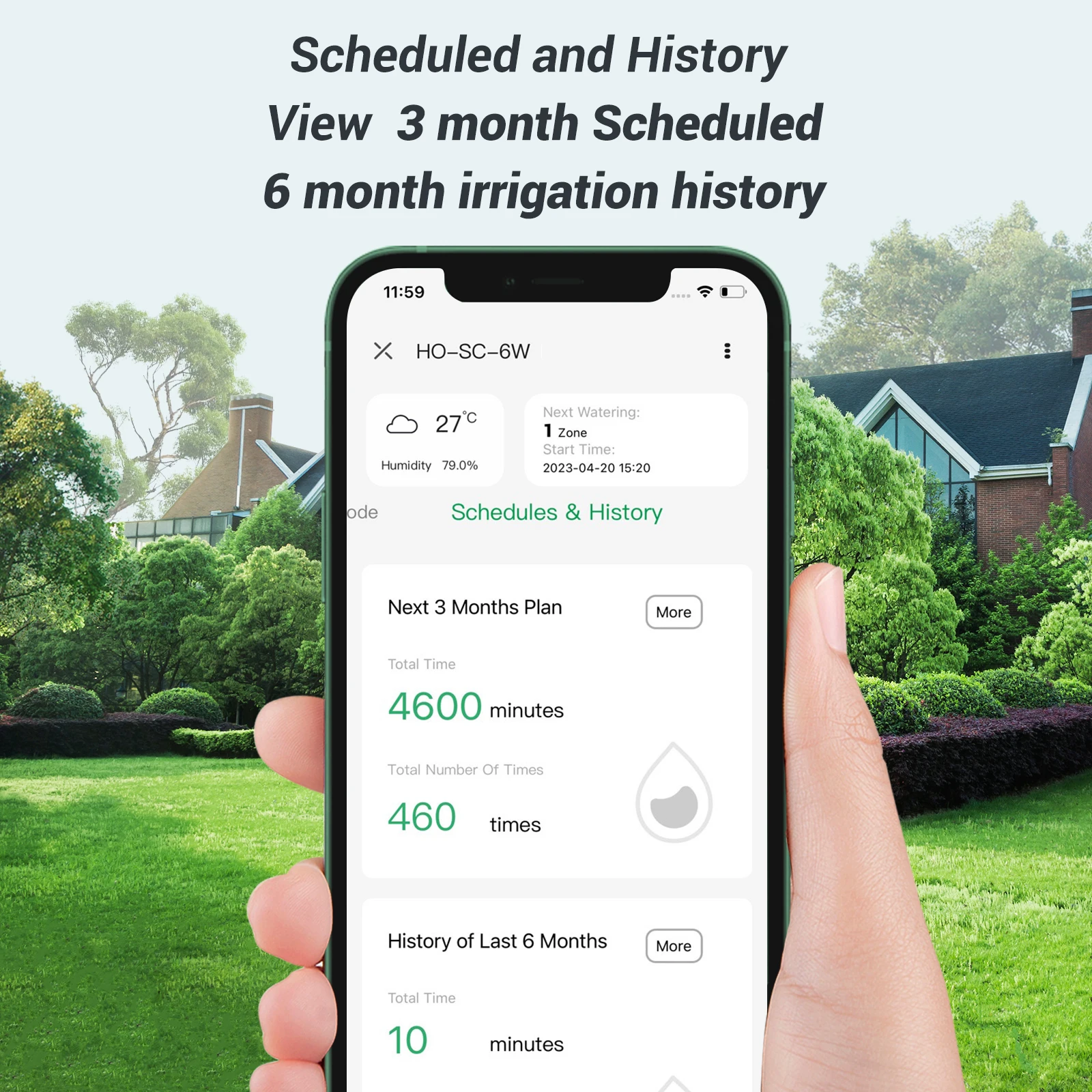 Imagem -05 - Wi-fi Smart Sprinkler Controller Programável Zonas Temporizador de Irrigação Interior Exterior Ajuste Sazonal e Chuva Skip Aplicativo Gratuito 220v