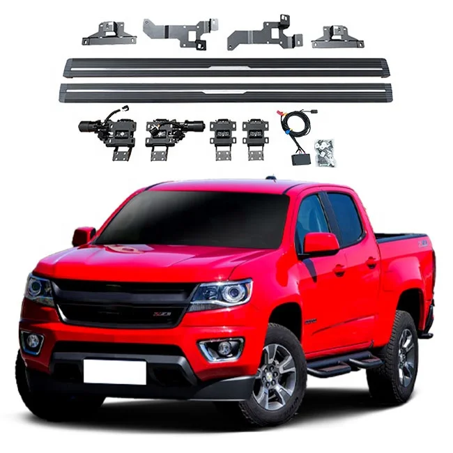 Aluminum bracket accessories Electric Side Step For Chevrolet colorado 2015 Pickup truck Running Board powered thresholds