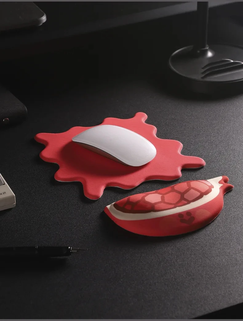 Fruchtförmige Silikon-Handgelenkauflage Mauspad Ergonomische Schreibtischunterlage für Büro und Gaming 3 Fruchtdesigns zur Auswahl – Detail 6
