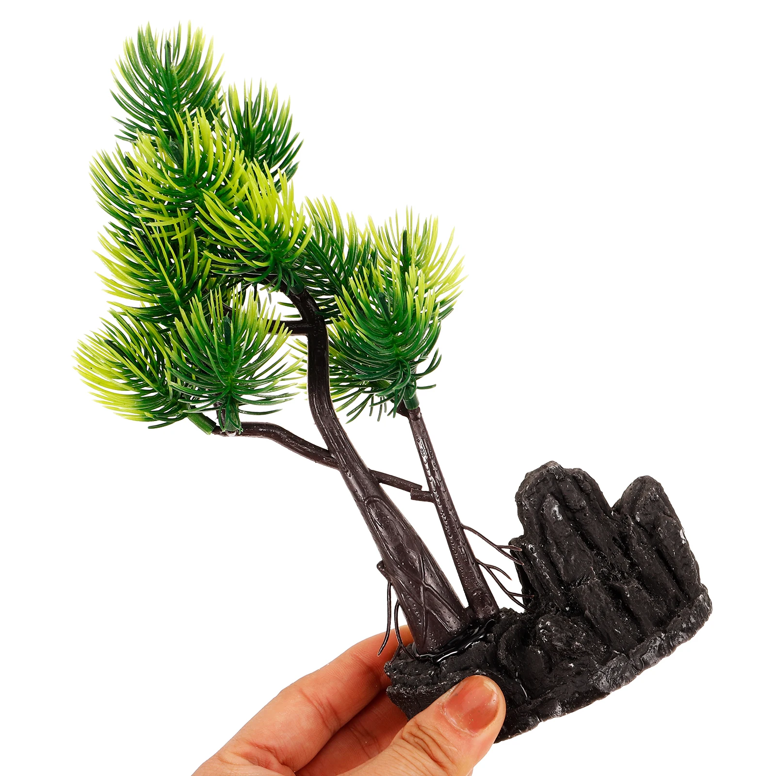 

Small Rockery Pine Trees Decoration Fake Aquatic Aquarium Ornaments Fish Tank Decorations