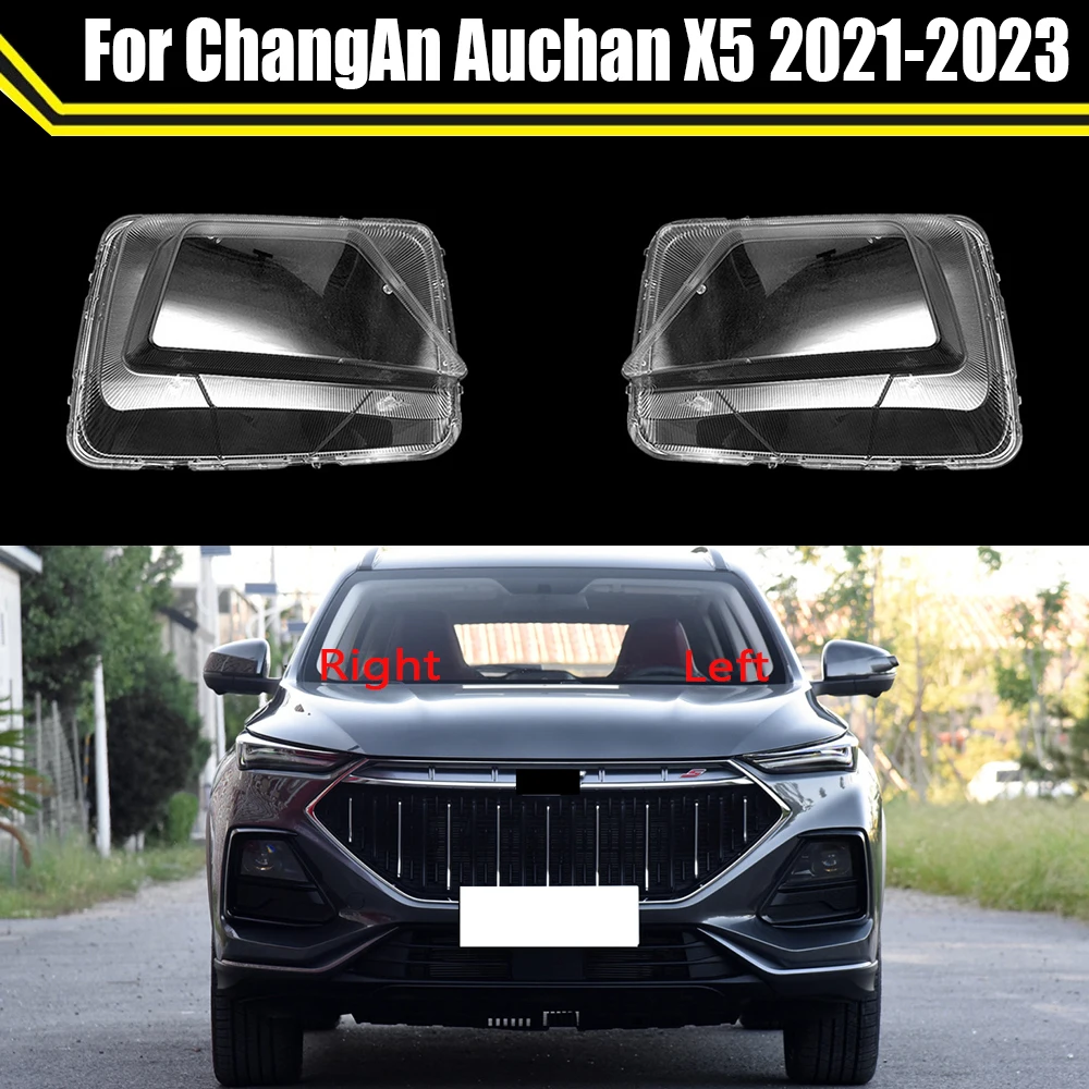 

Headlight Lens Cover Headlamp Lampshade Transparent Lampcover Clear Shell Housing Case For ChangAn Auchan X5 2021 2022 2023