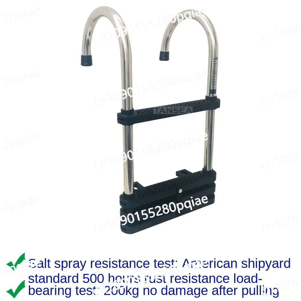 Stainless Steel 304 Yacht Ship Wide Down Ladder Folding Hanging Ladder Boarding Telescopic  Side Ladder Hardware