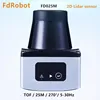 매핑 및 AGV 장애물 회피용 눈부심 방지 25m 5-30Hz 산업용 등급 2D LiDAR 센서 FdRobot FD025M 레이저 레이더 2