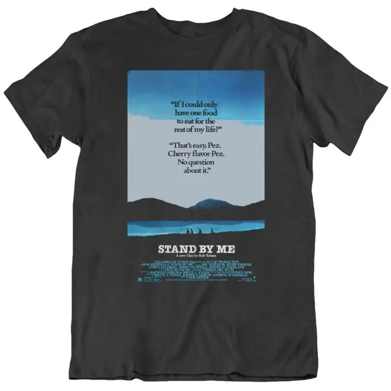 Футболка Stand By Me 1980-х годов, комедийный фильм, винтажный постер v2