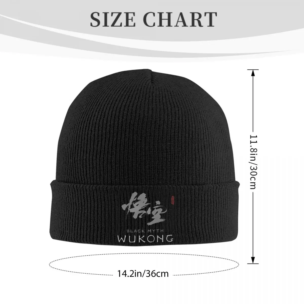 Black Myth Wukong Knitted Hat Beanies Winter Hats Warm Hip-hop Monkey King Journey To The West GAME Cap for Men Women