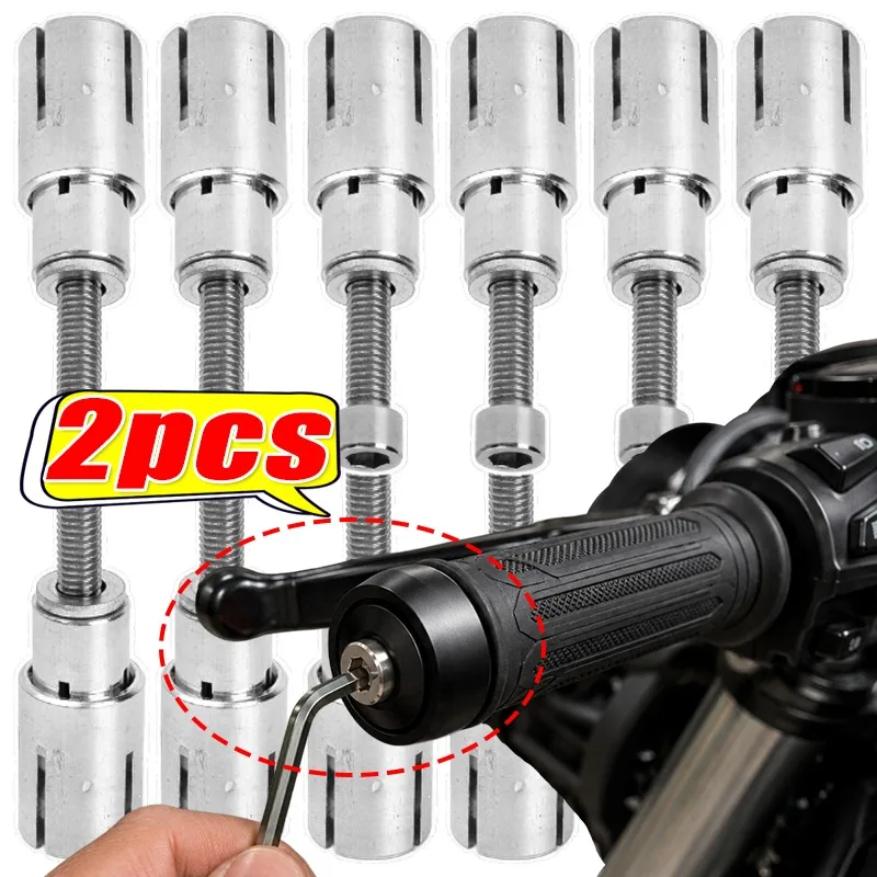 Universal 13/14mm Motorcycle Expansion Screws for Handguard Handlebar End Plugs Motorcycle Expand Screws Accessories 2pcs/set