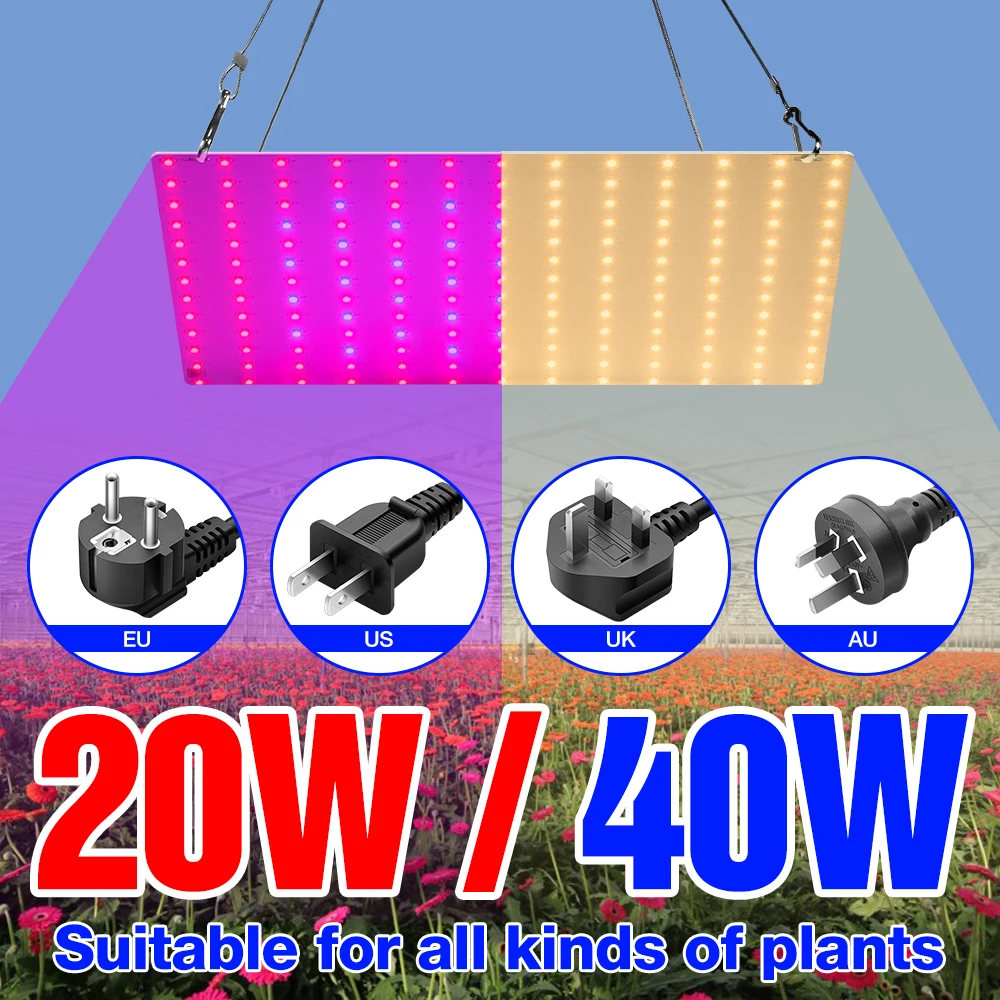 

LED Grow Light Full Spectrum Quantum Board Indoor Greenhouse Hydroponics Flower Seeds Cultivation Lamp For Plant Growth Box Tent