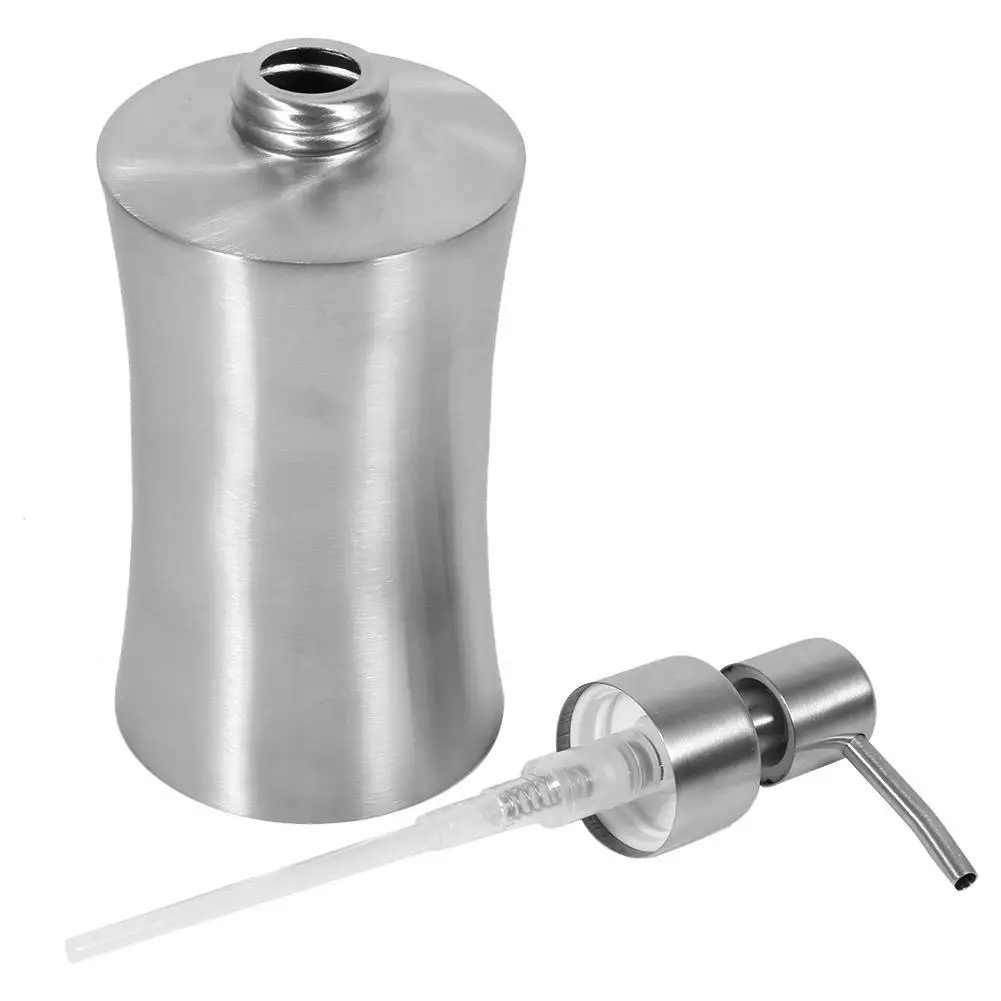 Stainless Steel Soap Dispenser Pump Bathroom Hand Sanitizer Holder - 220/250/400mL