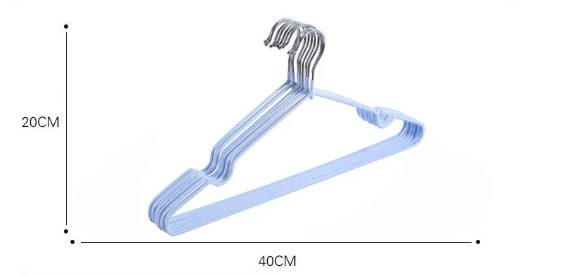 

10pcs Non-Slip Metal Anti Slip Clothes Hanger For Toddler Coat Pant Closet Organization Household Seamless Simple Clothes Hanger