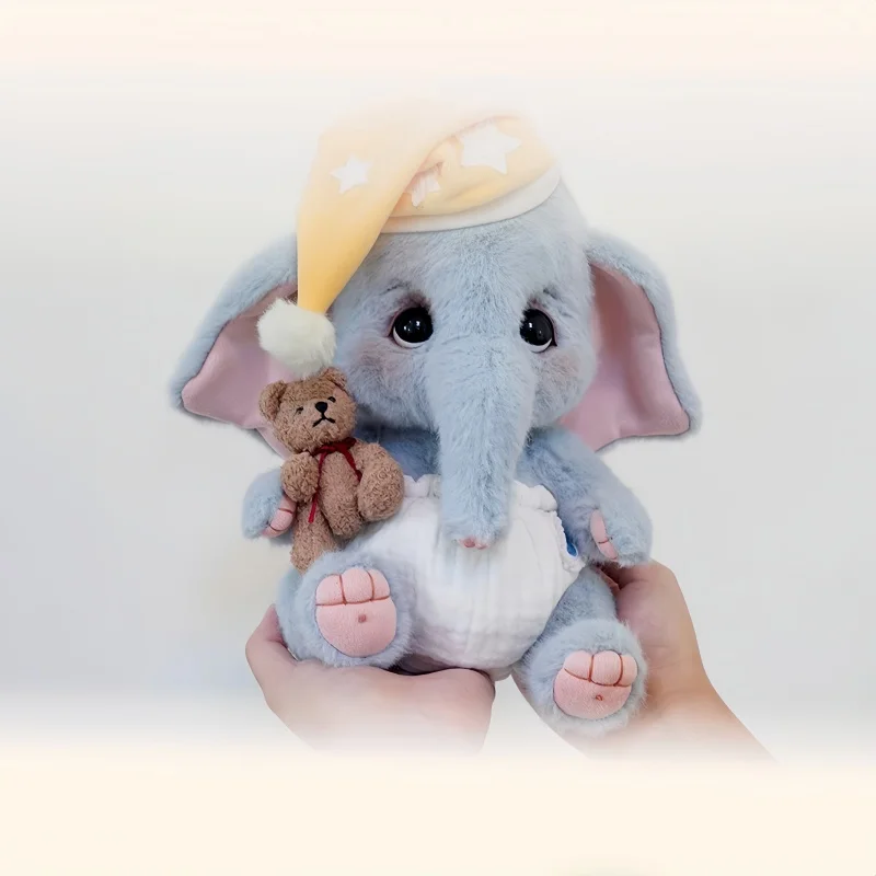 Genuine Bobonuts Rubii Elephant Plush Toys Comforting Stuffed Dolls Furry Companion Animal for Children Girls festival Gifts