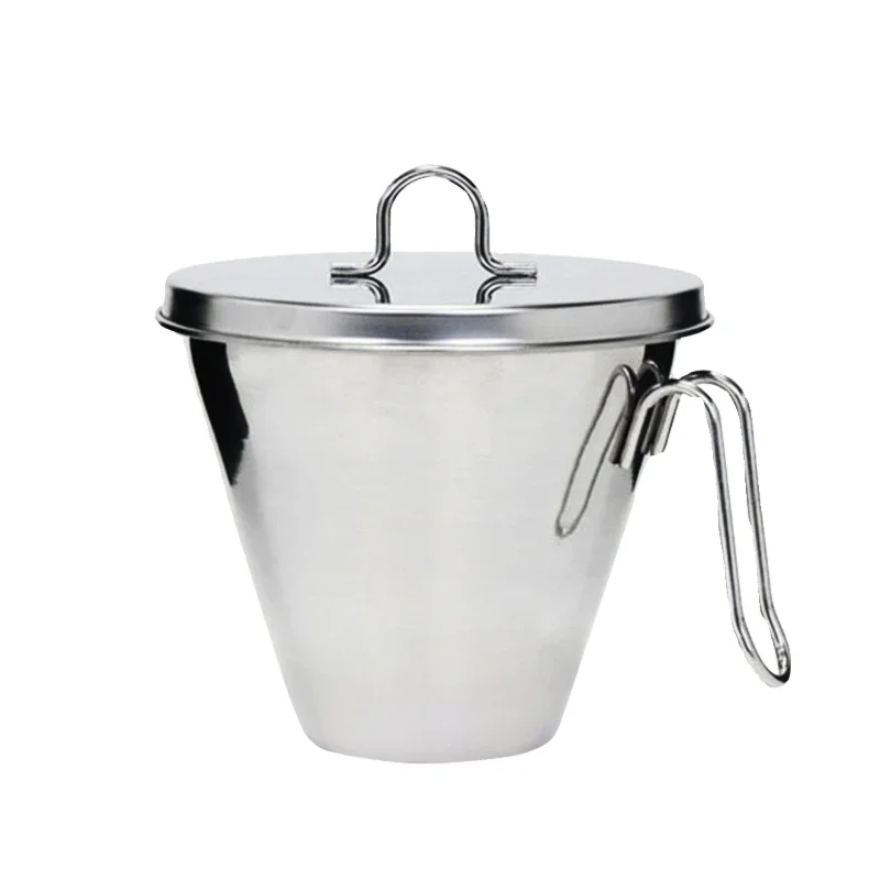 Stainless steel food waste trash can kitchen adsorption hook sink with food cover hanging trash can