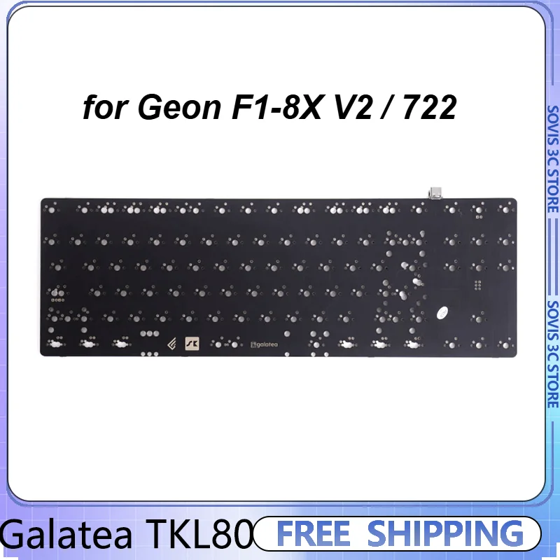 Geonworks TKL 80 PCB Keyboard  Solder Non-backlit 8K Game Keyboard positioning plate for Geon F1-8X V2 / 722 Mechanical Keyboard