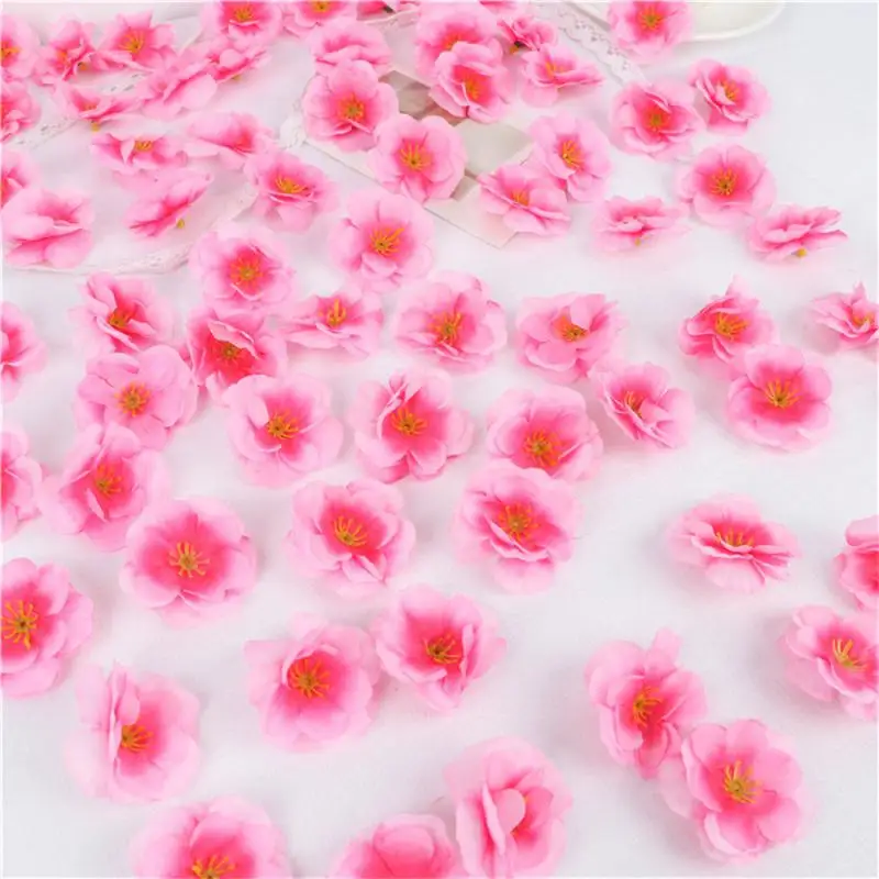 200/100PC Mini Daisy Decorative Artificial Silk Flowers Party Wedding Decoration Home Decor(without stem) Cheaper