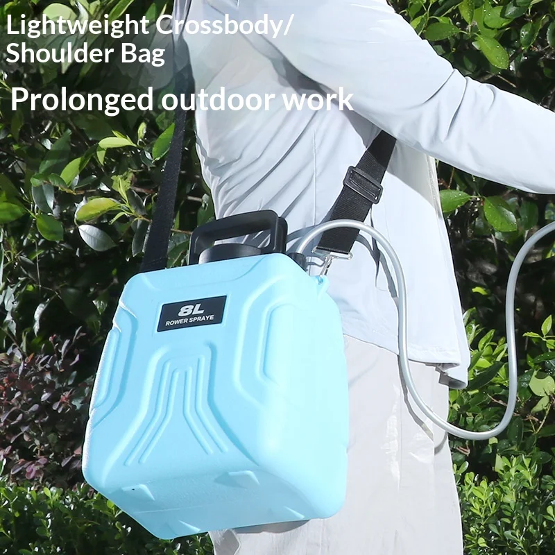 8L Electric Backpack Sprayer Portable Garden Spray Bottle Rechargeable Watering Tool with Adjustable Nozzle