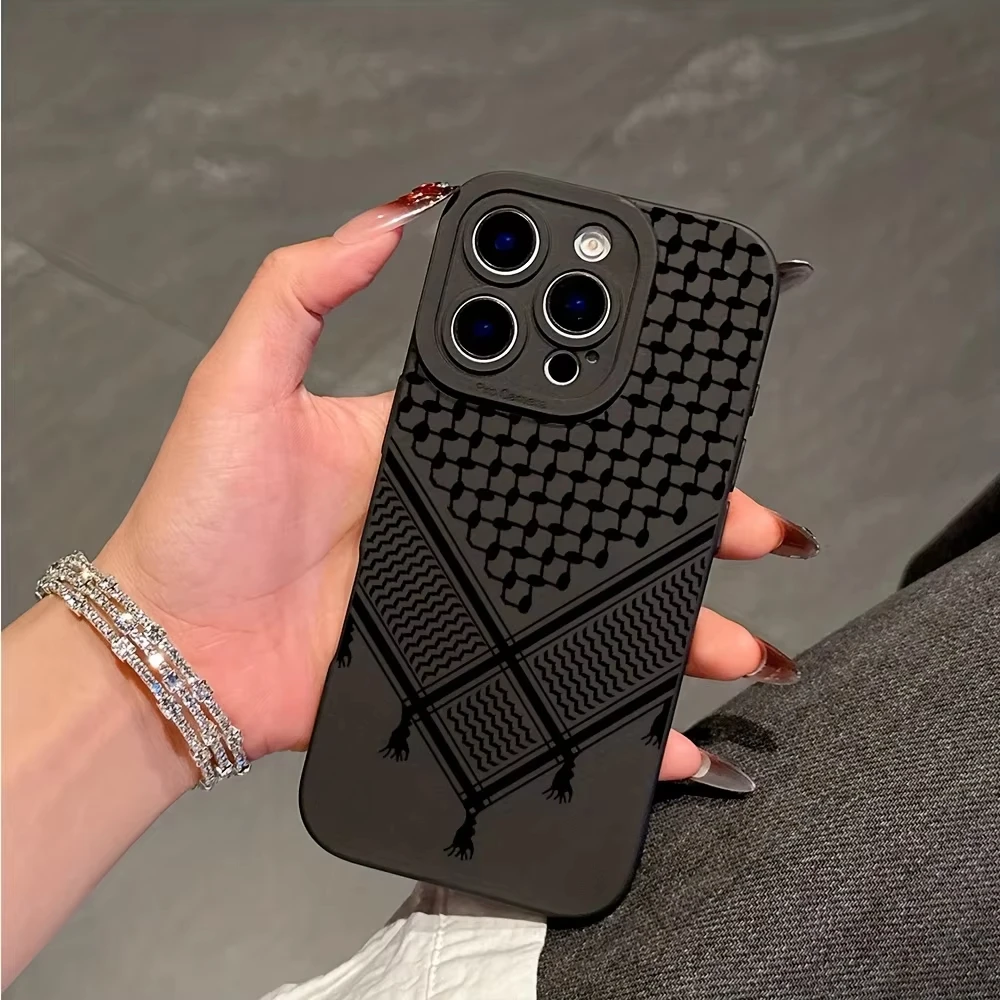 Black Striped Patte…