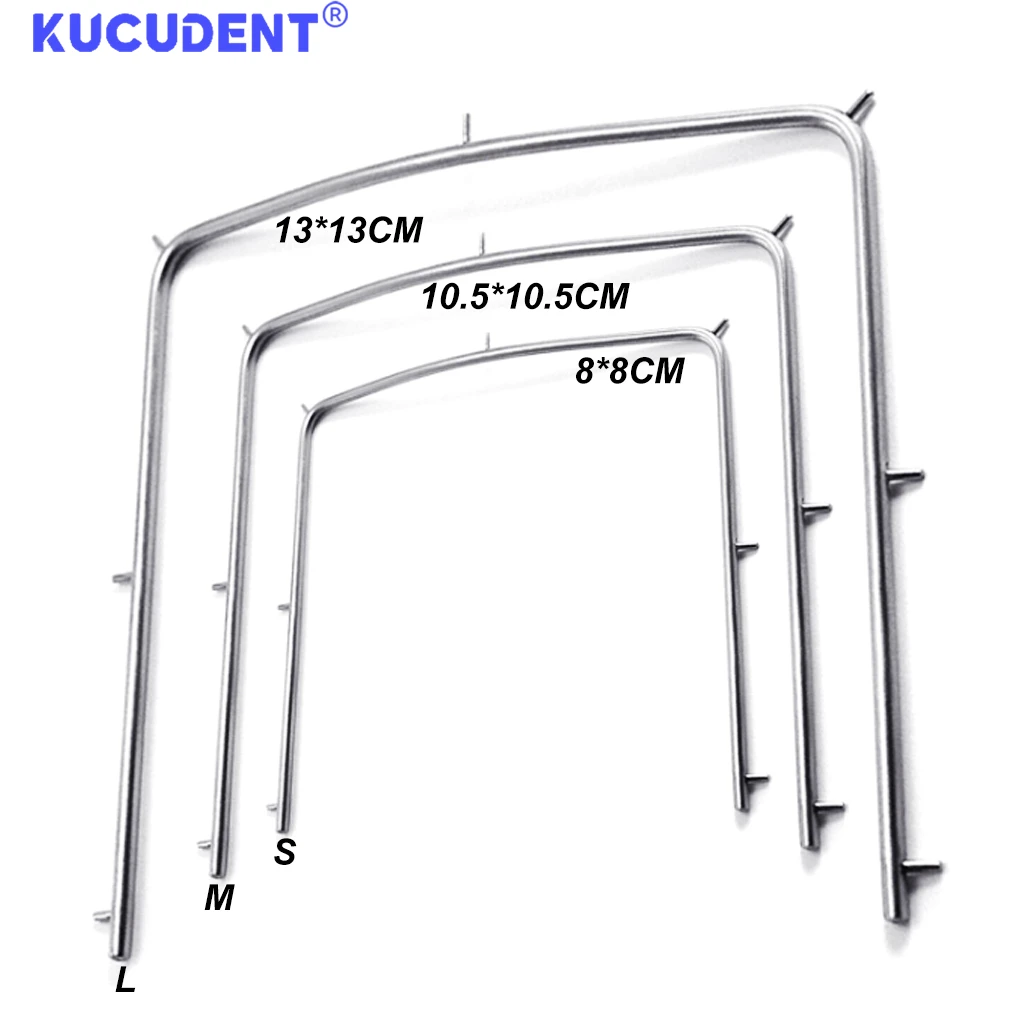 1Pc Dental Rubber Dam Frame Holder Stainless Steel Supports Surgical Clamps Materials Autoclave For Dental Lab Supplies Tools