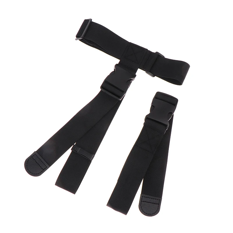 1 zestaw Outdoor Camping Tool Travel Tied Black Durable Nylon Cargo Tie Down Lash Bagażnik Pasek z klamrą Zestawy podróżne