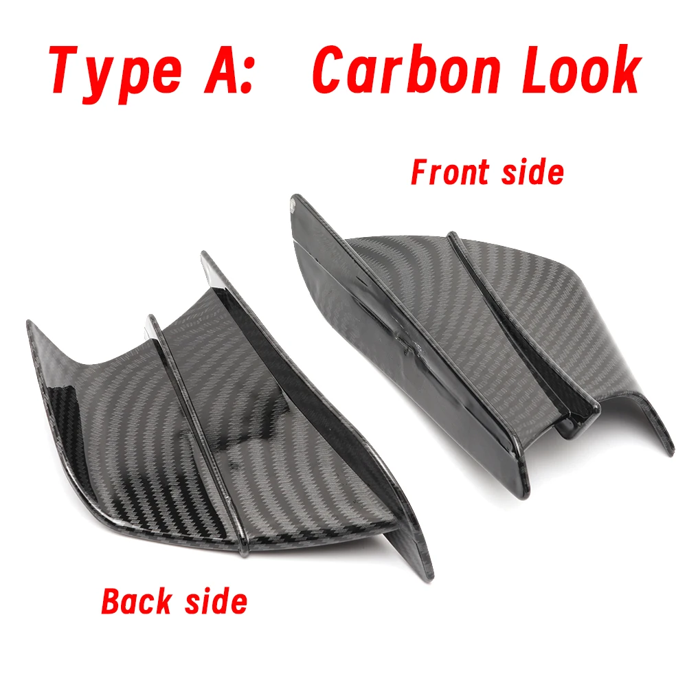 1 Pair For Suzuki GS500 GS500E GS500F Samurai GN125 SV1000 Sv650 Moto Accessories Side Winglet Aerodynamic Wing Kit Spoiler