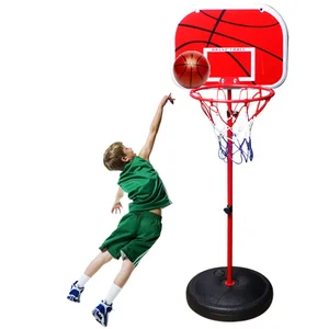 Mini Basketball Hoop Tragbarer Ball und Pumpen für Kinder, einstellbares Set, Innen- und Außenspiel 6 Hauptverkäufe rote Basketballschuhe - №5
