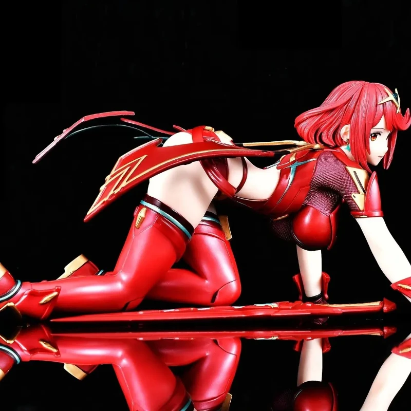15 سنتيمتر Xenoblade 2 Pyra Mythra المزدوج رئيس النحت أنيمي الشكل آلهة جمع نموذج هدية لمحبي شاشة لسطح المكتب تمثال اللعب