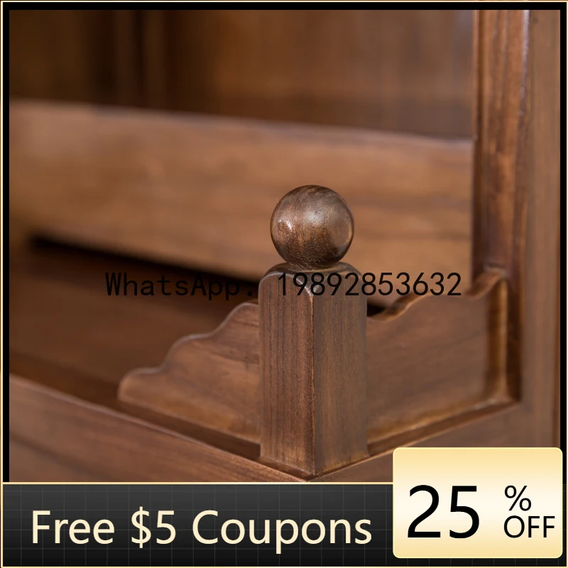 FGG  Solid Wood Three-Layer Altar Cabinet Black Walnut Buddha Shrine Altar Home Modern Landlord God Cabinet God Shrine Cabinet