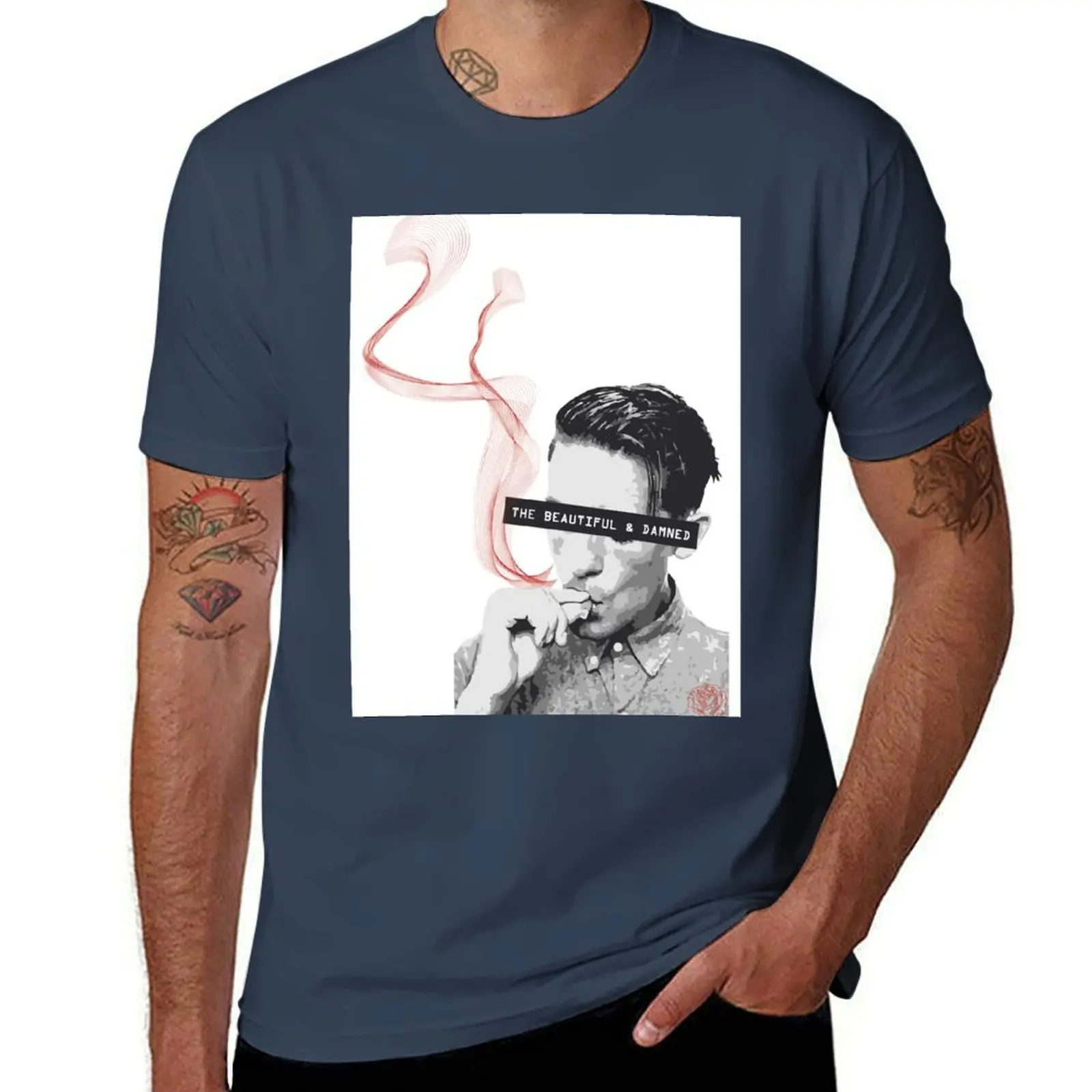 

G-Eazy The Beautiful & Damned Smoke Graphic T-Shirt funny t shirts dark humor t shirt man luxury man graphic t shirt T-Shirt