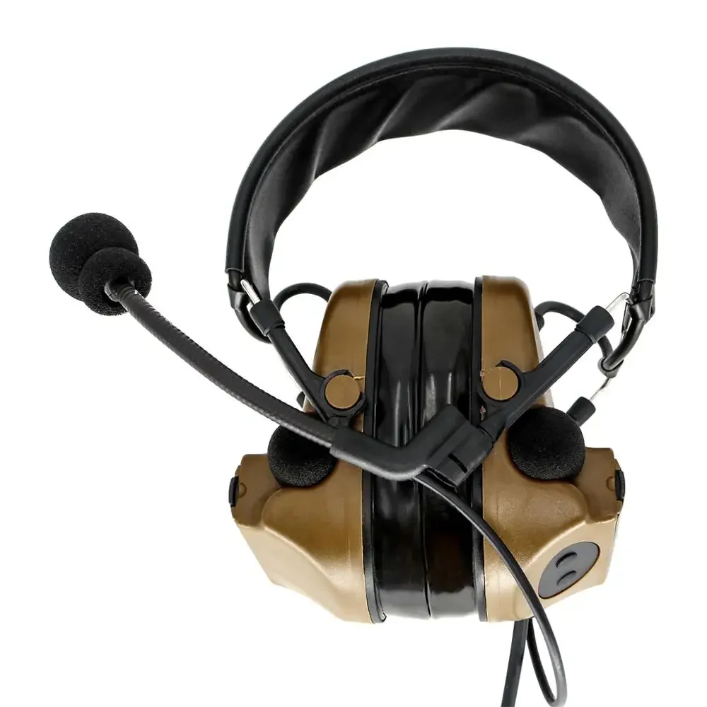 Auriculares tácticos TS TAC-SKY COMTAC II para walkie-talkie Kenwood, reducción de ruido, captación, Airsoft, U94 PTT