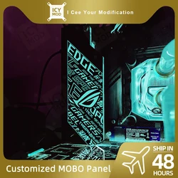 DIY Motherboard IO Decoration Cover RGB Lighting Panel Chassis MOD ARGB MOBO I/O Customize Mainboard Cover AURA SYNC PC Case