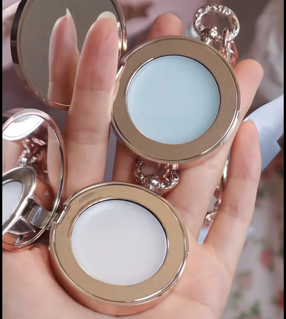 Flower Know Bunny Garde Series Makeup Tools Mini Makeup Mirror Hand-held Moisturizing Lip balm Cosmetic