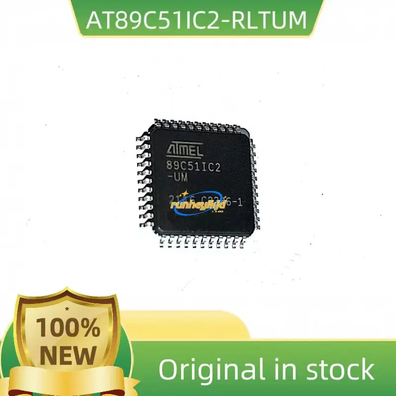 2PCS AT89C51IC2-RLTUM AT89C51IC2 IC MCU 8BIT 32KB FLASH 44VQFP New Original Spot Stock 1PCS AT89C51IC2-RLTUM AT89C51IC2 IC MCU