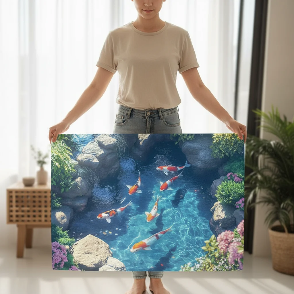 

40x60 см 3D визуальный коврик из диатомовой грязи, устойчивый к пятнам, легкое обслуживание, впитывающий нескользящий коврик для ног для ванной или двери