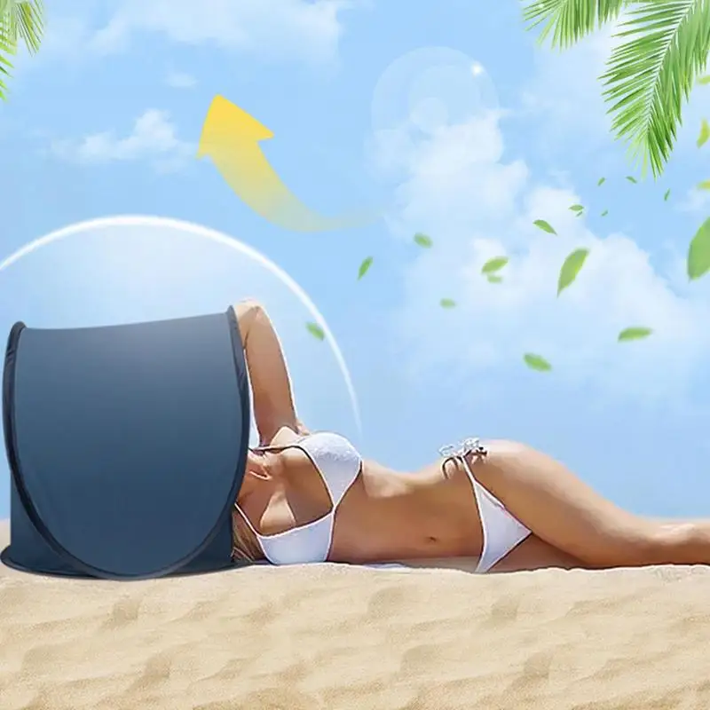 

Head Shade Tent Instant Beach Tent Head Shade Protection Canopy Face Head Shade Protection Tent Portable Breathable Small Tent