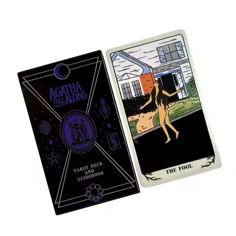 Agatha All Along Tarot Deck A 78 Cards Deck English Version Fate Predictive Divination Party Cards, Halloween and Christmas Gift