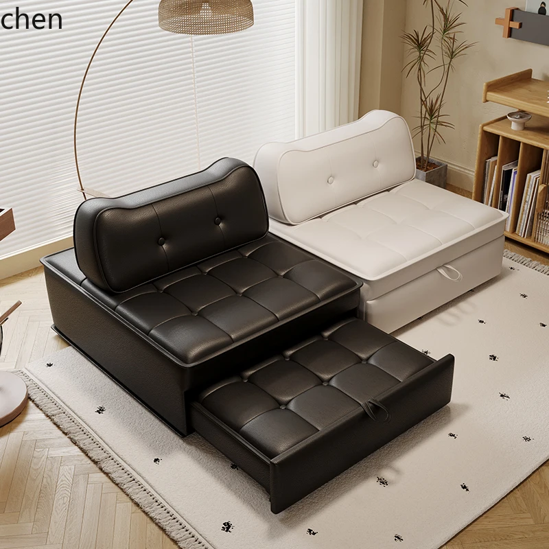 A28- Multifunktionales, faltbares, ausziehbares Doppelfunktionsbett, Schlafsofa, Teleskopbett, Einzelbett für kleine Wohnungen