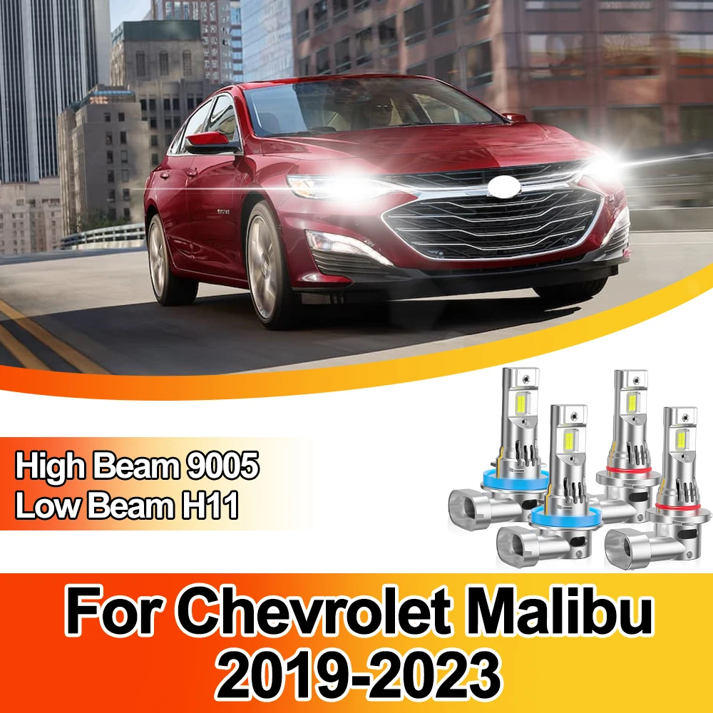 

Автомобильные светодиодные лампы для фар 50000LM Canbus 9005 HB3 и H11, комплект 6000K, для Chevrolet Malibu 2019-2023
