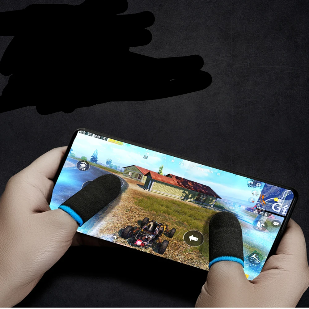 1 Pair Game Sleeve Finger Cover Breathable Game Controller Finger Sleeve For Pubg Sweat Proof Non-Scratch Gaming Thumb Gloves