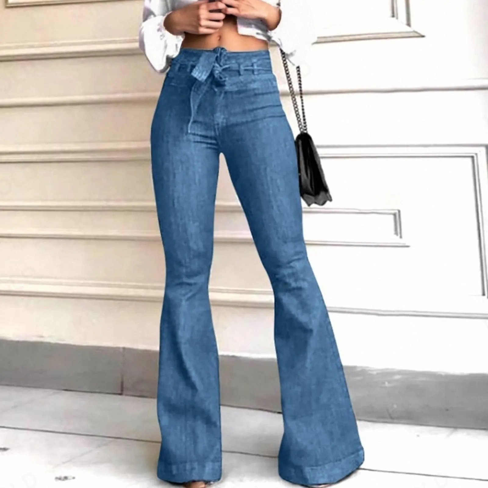 

Women's Flare Denim Pants Fashion Skinny Jeans High Waist Flare Pants Casual Denim Pants Retro Classic Women's Y2k Punk Jeans