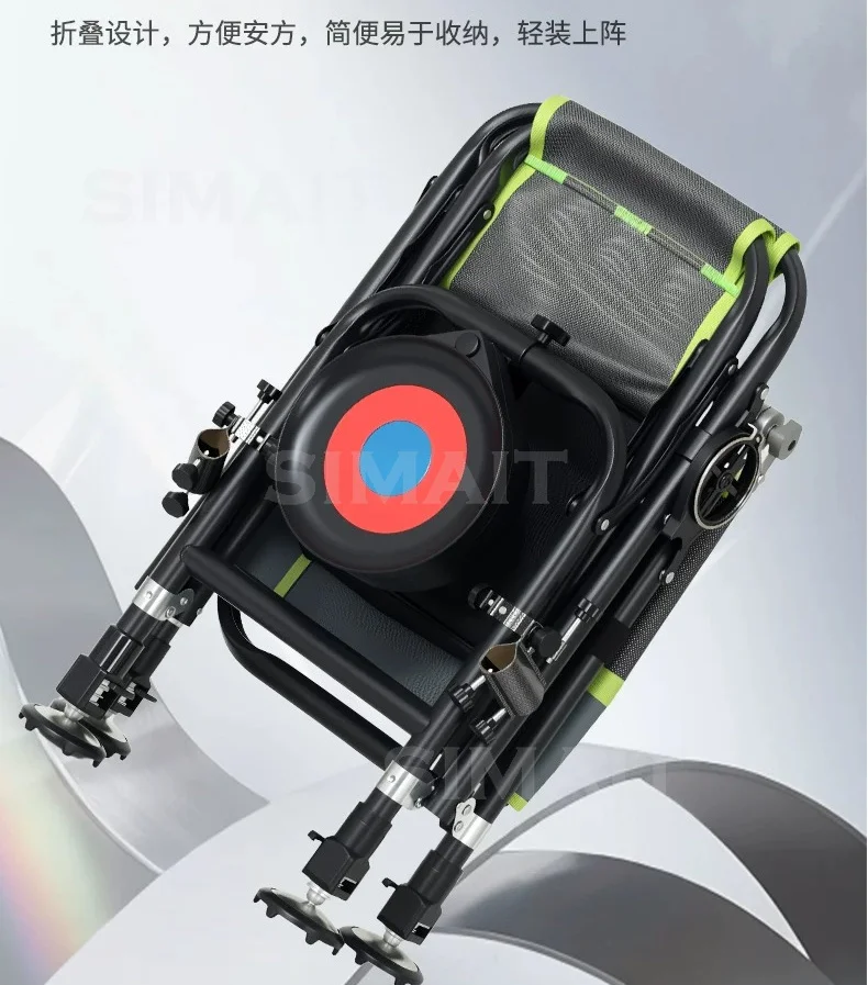 2026 New Multifunctional Fishing Chair | Stepless Adjustable Height Knight Style Foldable Portable Outdoor Seat