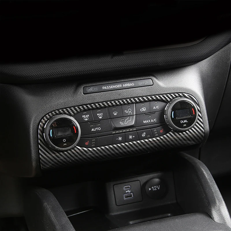 غطاء مقبض تكييف طراز الكربون للسيارة ، ملحقات لمقبض تكييف لرياضة فورد برونكو