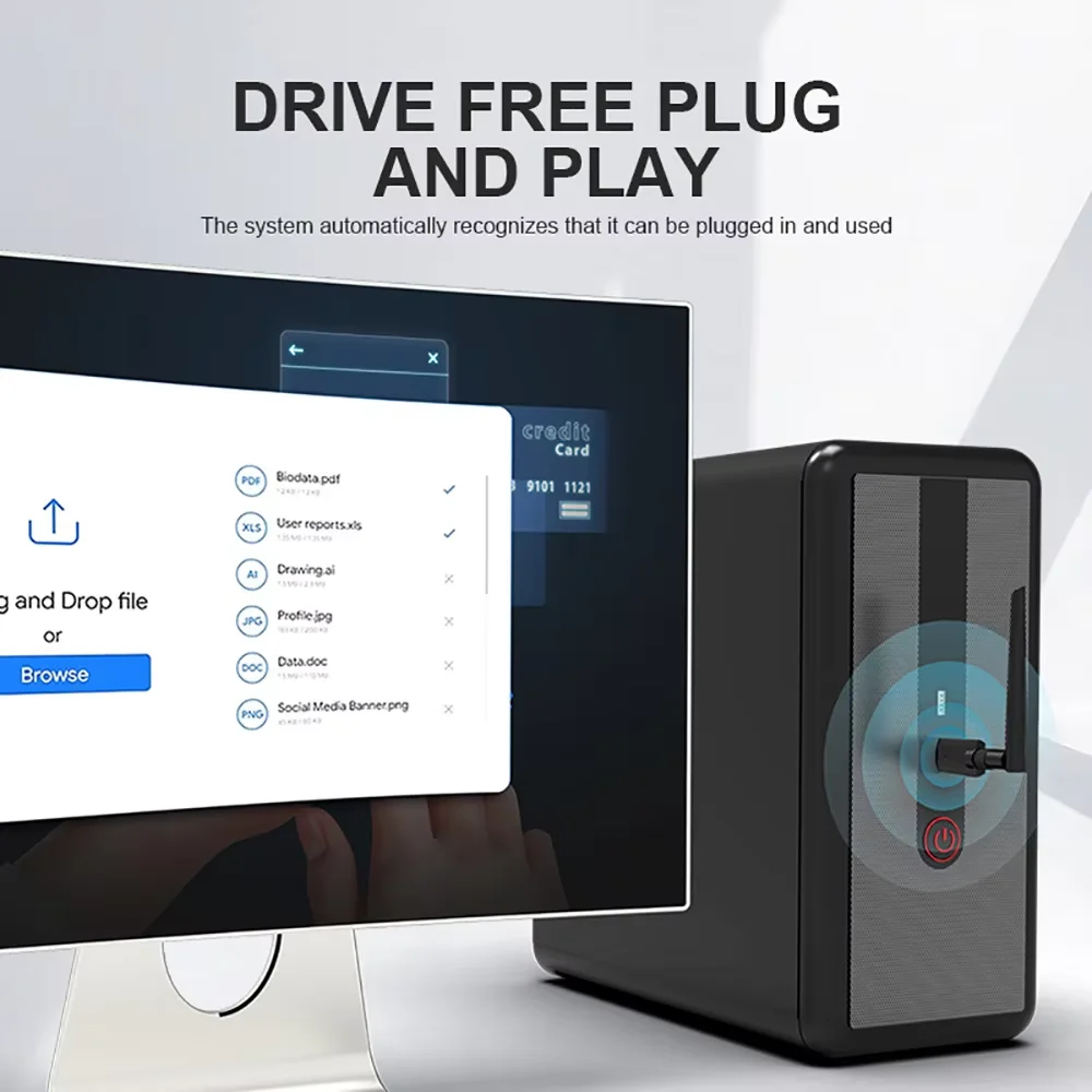 USB Bluetooth 5,1 адаптер адаптера дальнего действия 200 м для ПК, ноутбука, беспроводной динамик, аудиоприемник, передатчик